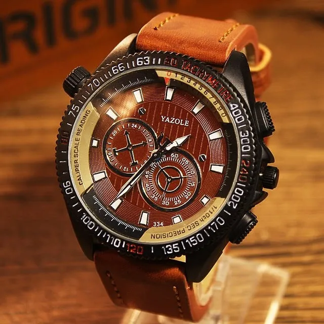 YAZOLE Men Watches Luxury Casual 2017 Men's Watch Analog Military Army Sports Watch Quartz Male whatch men Relogio Masculino C