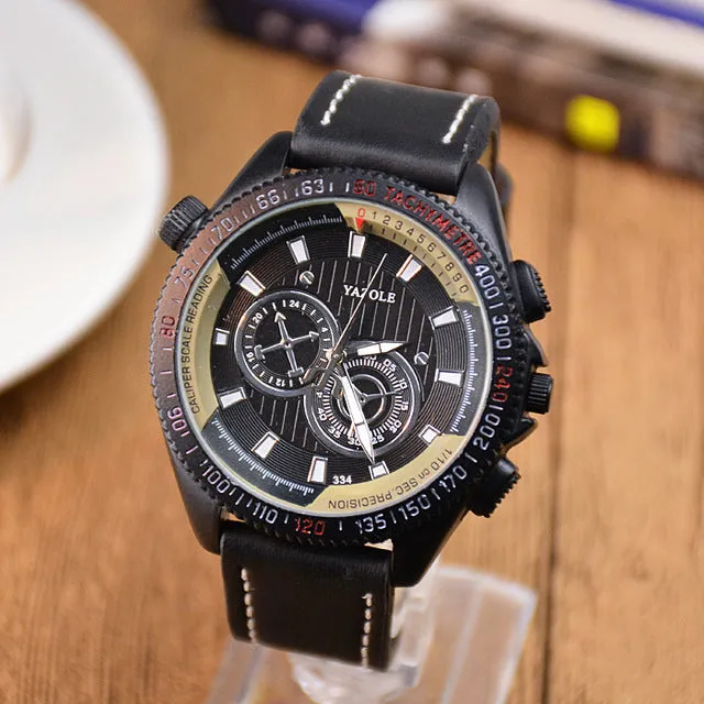 YAZOLE Men Watches Luxury Casual 2017 Men's Watch Analog Military Army Sports Watch Quartz Male whatch men Relogio Masculino C