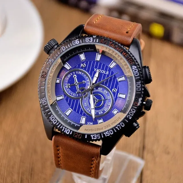 YAZOLE Men Watches Luxury Casual 2017 Men's Watch Analog Military Army Sports Watch Quartz Male whatch men Relogio Masculino C